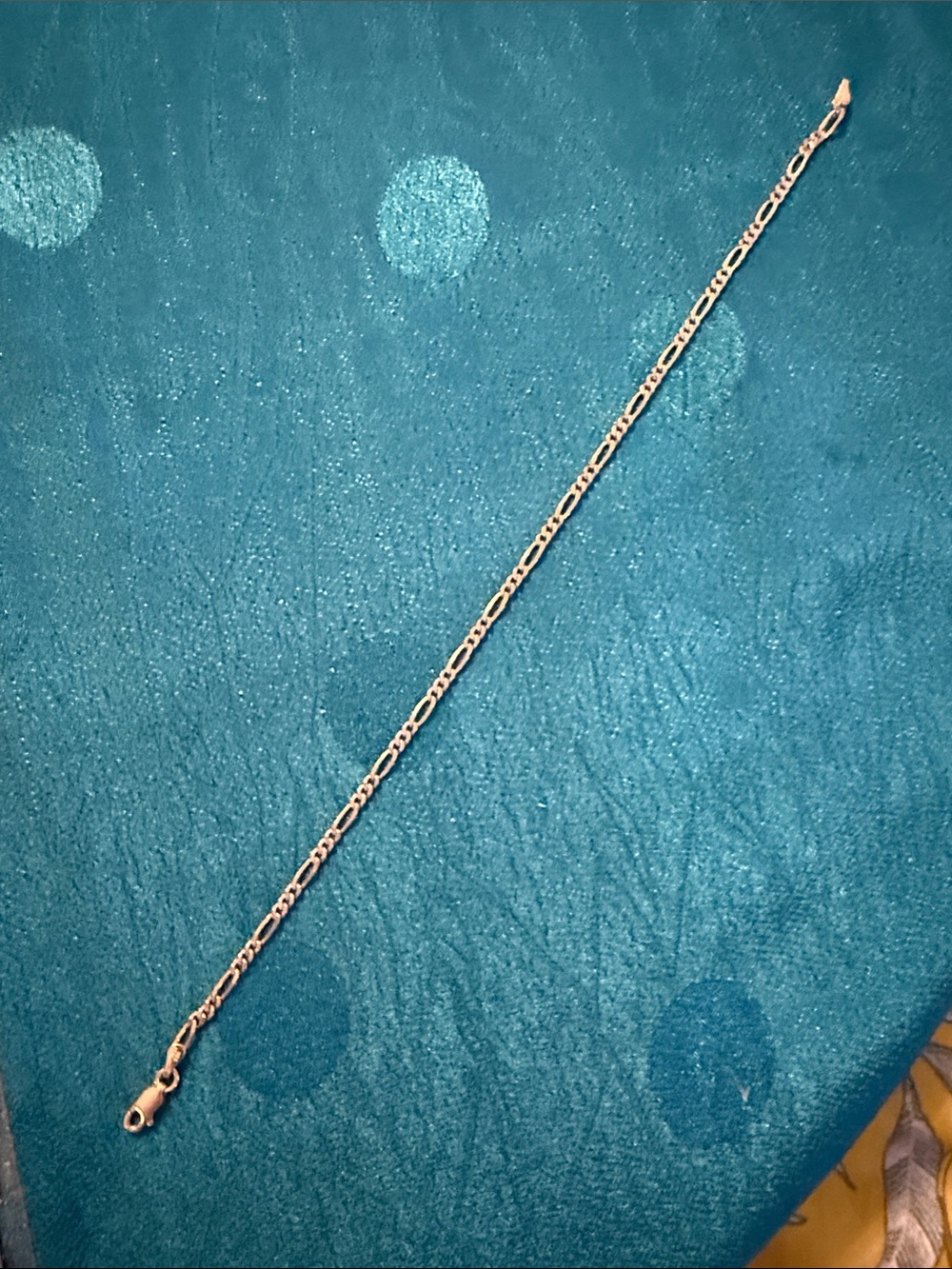 Delicate sterling silver Figaro Chain Bracelet/anklet